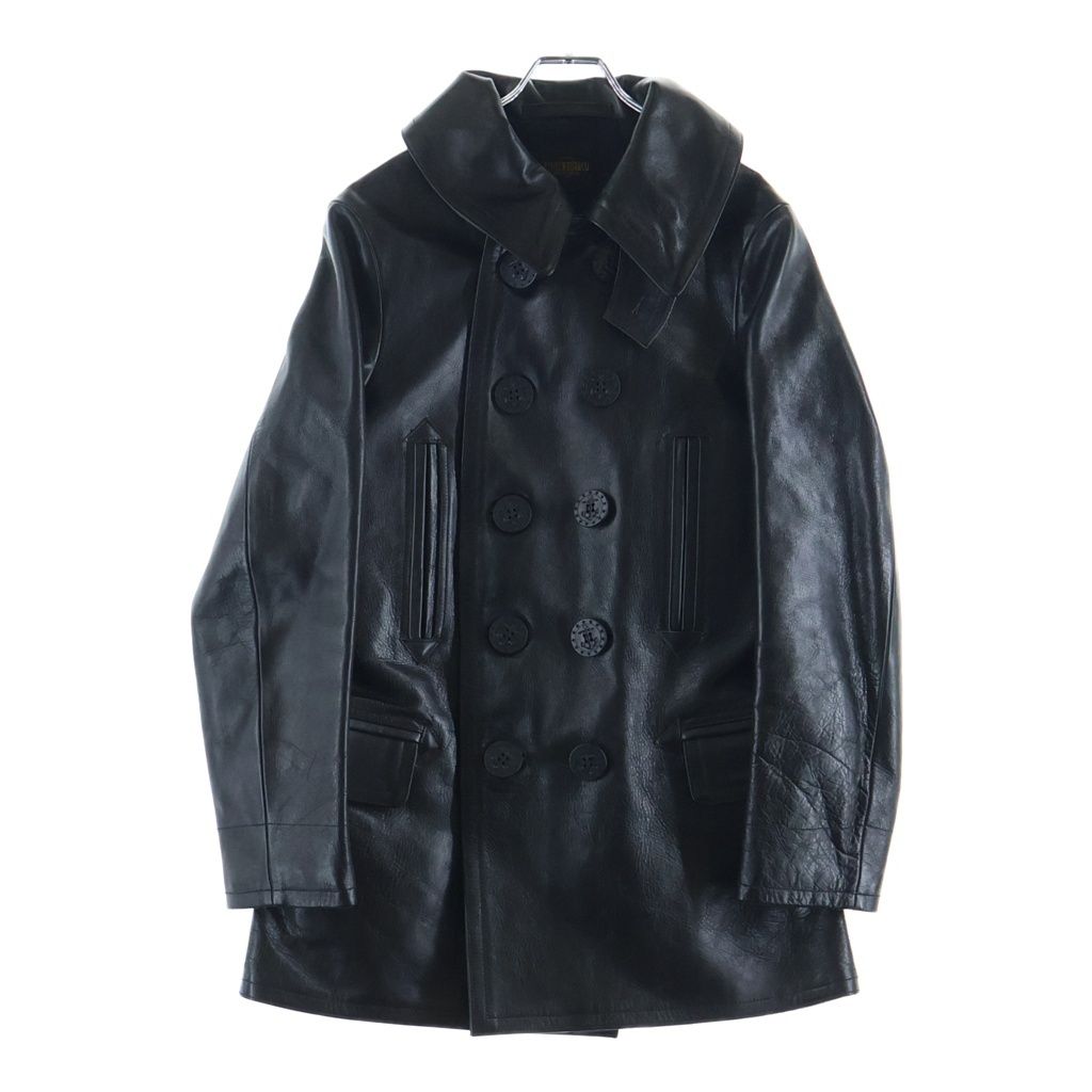 FINECREEK&CO (ファインクリークアンドコー) HOWARD ハワード ホースハイド レザー ピーコート ブラック ACCO001