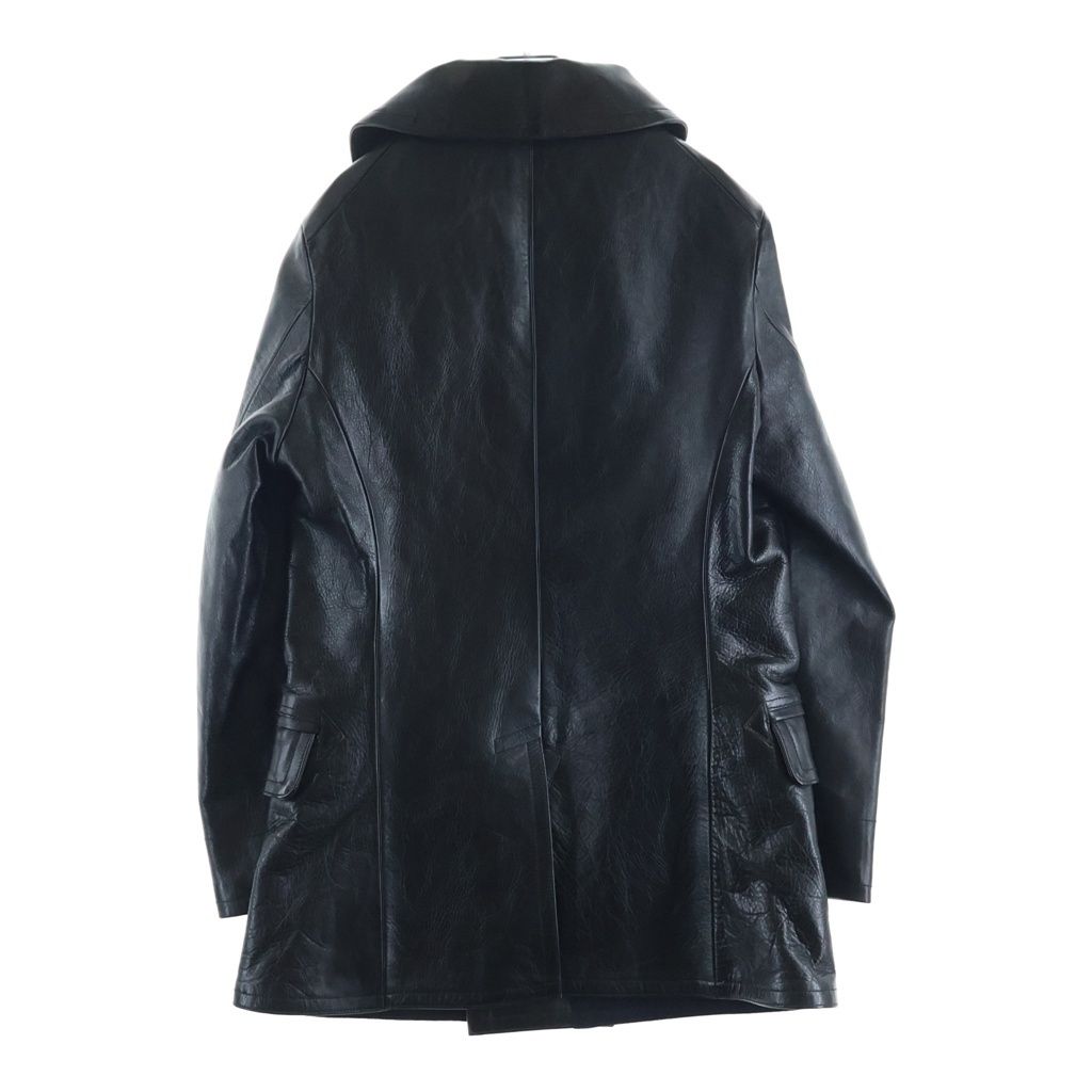 FINECREEK&CO ファインクリークアンドコー HOWARD ハワード ホースハイド レザー ピーコート ブラック ACCO001 FINECREEK&CO (ファインクリークアンドコー) HOWARD ハワード ホース