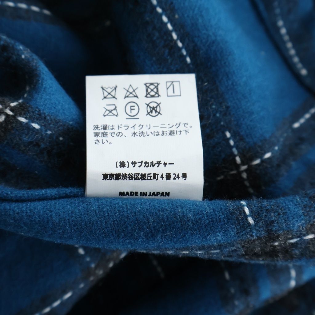 SUBCULTURE (サブカルチャー) 23AW WOOL CHECK SHIRT SCSH-A2303