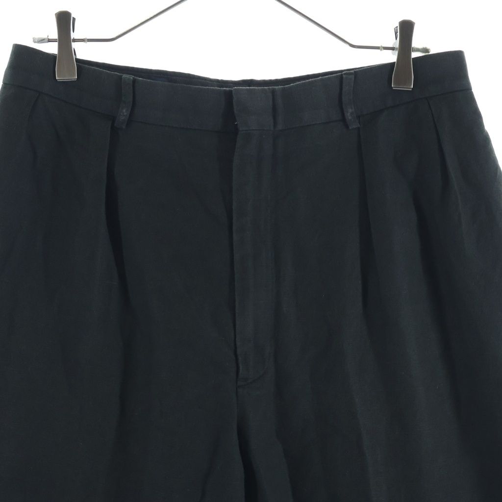 POLO RALPH LAUREN (ポロラルフローレン) 90s Black linen slacks