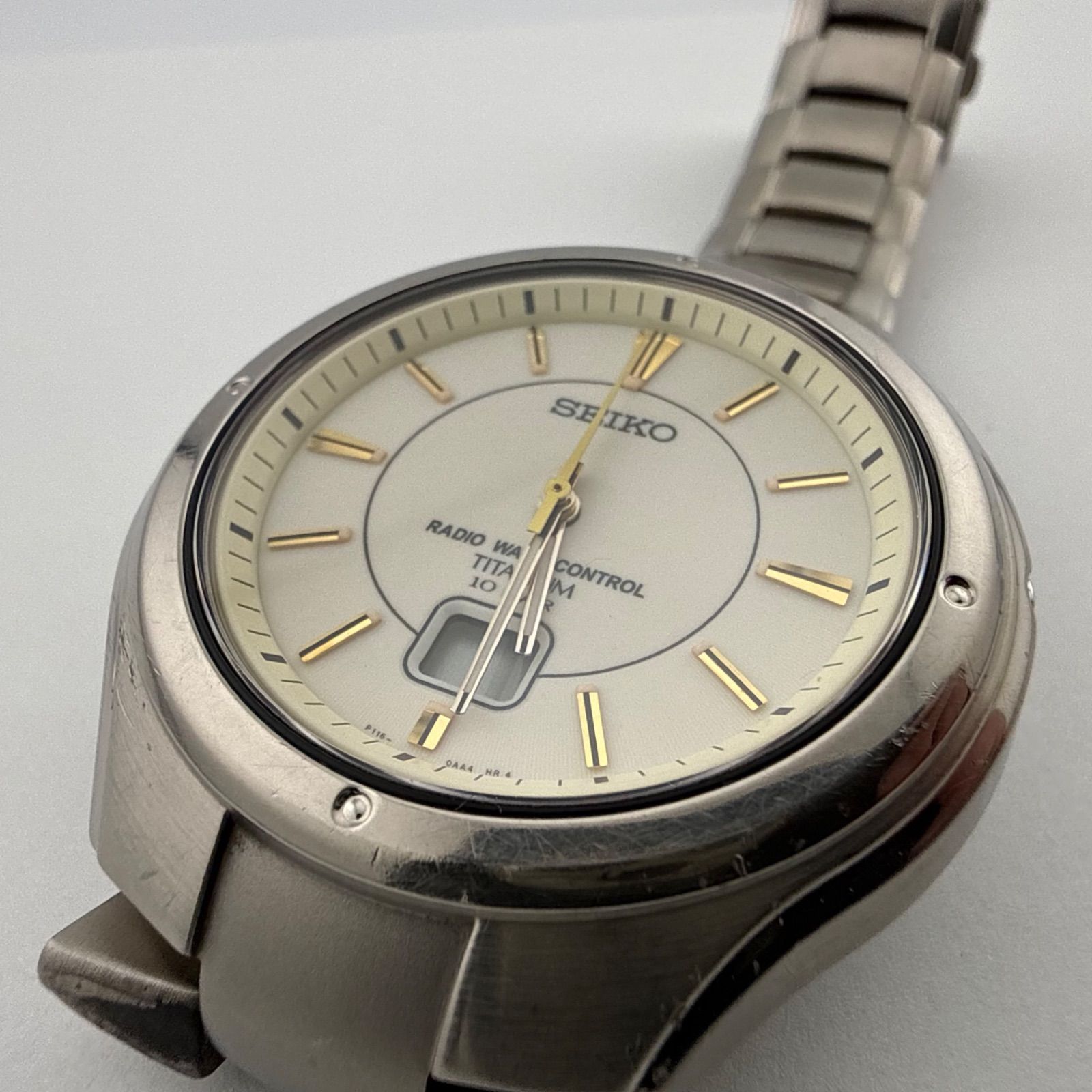 SEIKO P116-0AA0 セイコー TITANIUM チタニウム 電波ソーラー メンズ