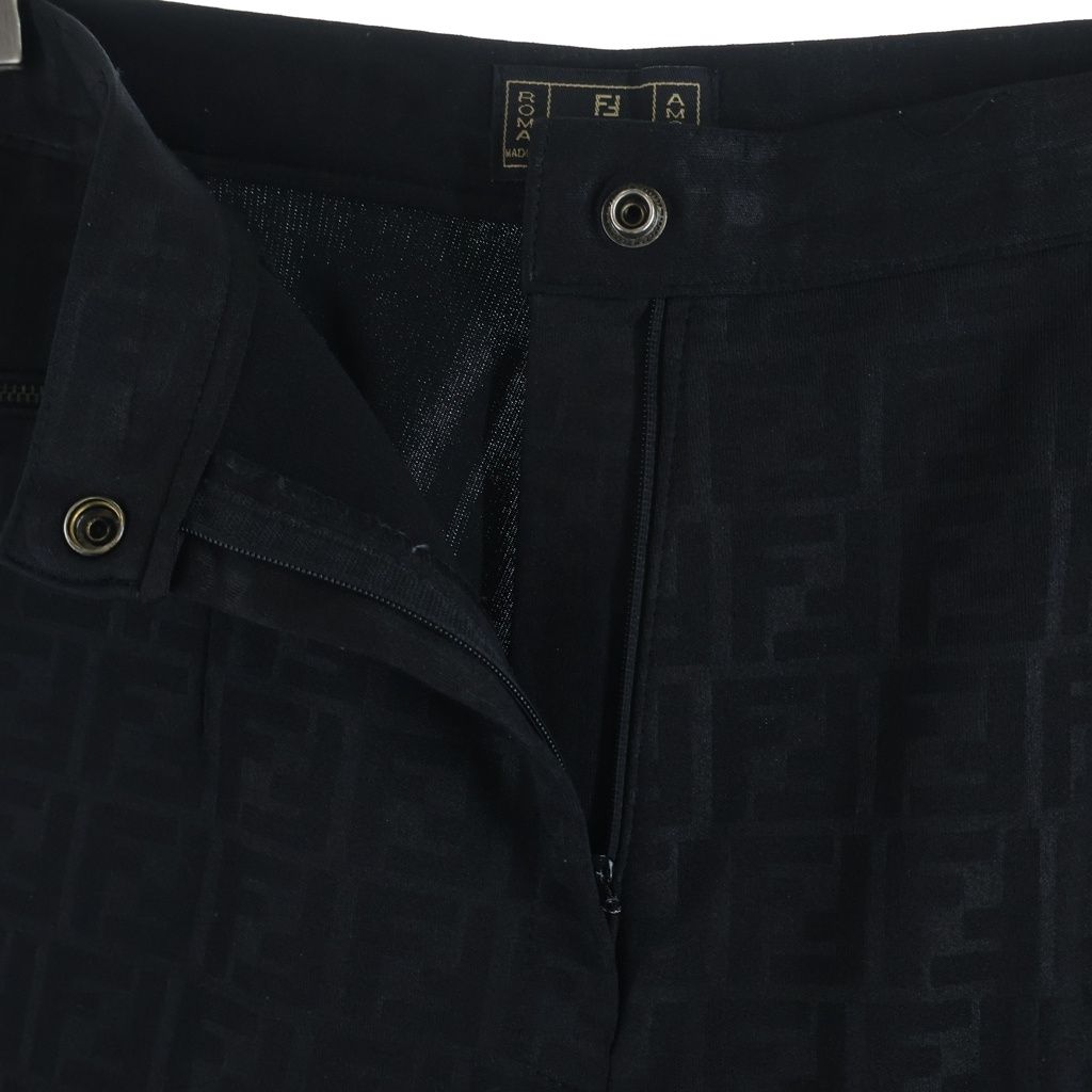 FENDI (フェンディ) ズッカ柄 イタリア製 テーパードスラックスパンツ