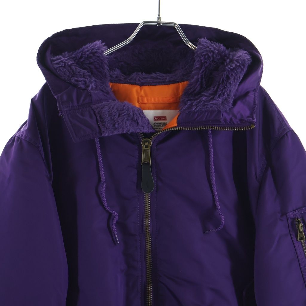 SUPREME (シュプリーム) 21AW Hooded MA-1 ナイロン フーデッド