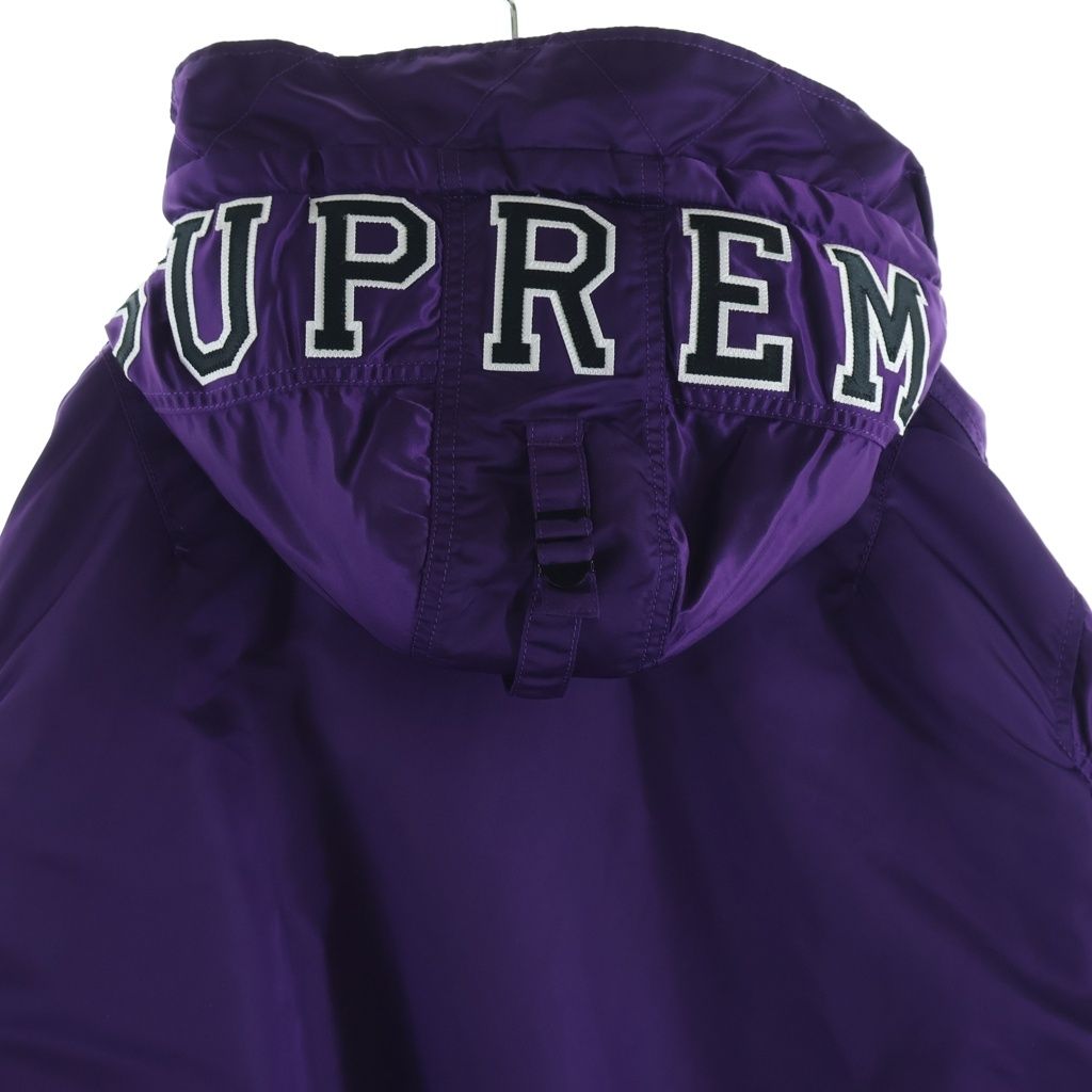 SUPREME (シュプリーム) 21AW Hooded MA-1 ナイロン フーデッド