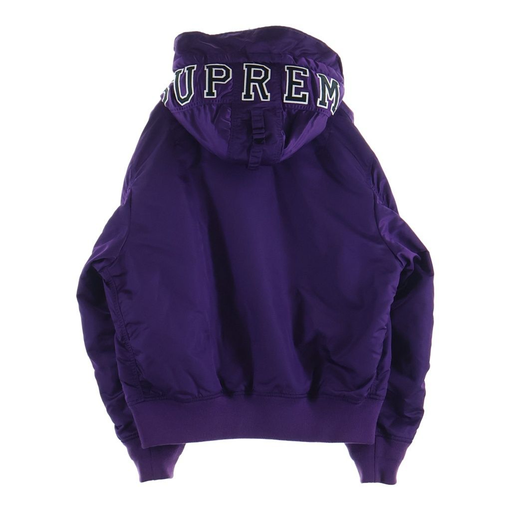 SUPREME (シュプリーム) 21AW Hooded MA-1 ナイロン フーデッド
