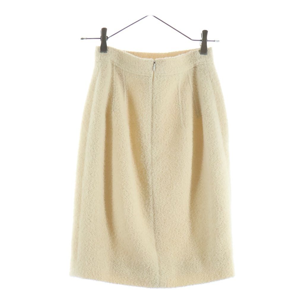 JIL SANDER (ジルサンダー) 90S VINTAGE ヴィンテージ アルパカウール セットアップスーツ シングルテーラードジャケット ミドルスカート レディース アイボリー