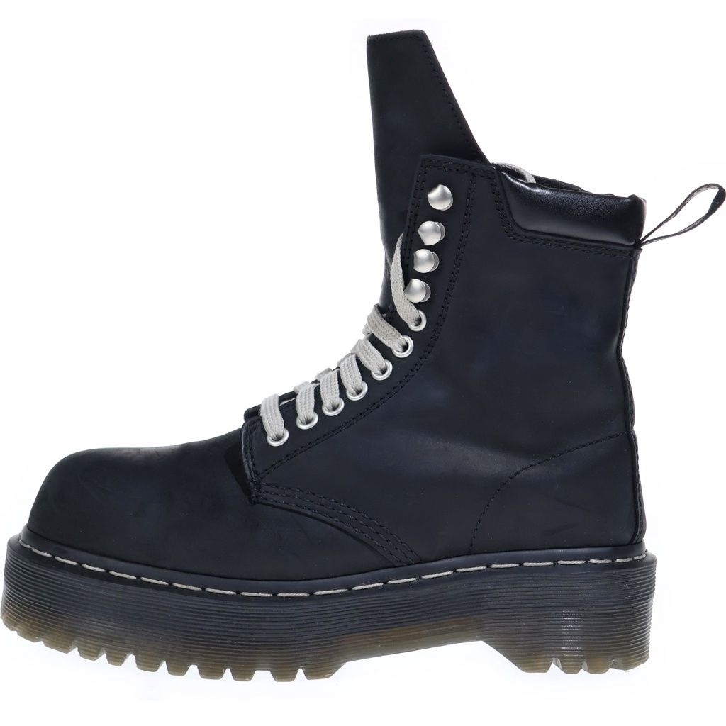 Rick Owens (リックオウエンス) ×Dr.Martens Quad Sole Steel Toe ドクターマーチン クワッド ソール スチールトゥ サイドジップ レザー ショート ブーツ DW02E68139001 箱