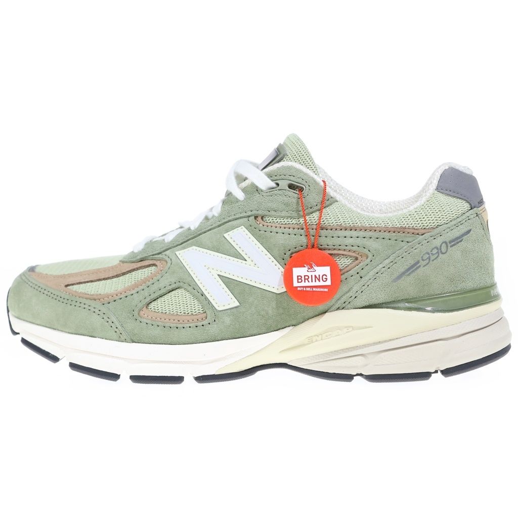 New Balance (ニューバランス) U990GT4 スエードメッシュ ローカットスニーカー グリーン US9.5/27.5cm