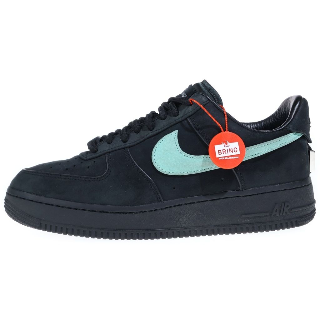 NIKE (ナイキ) ×TIFFANY&CO AIR FORCE 1 LOW 1837 BLACK DZ1382-001 ティファニー エアフォース1 ローカットスニーカー US8/26.0cm ブラック/ターコイズ