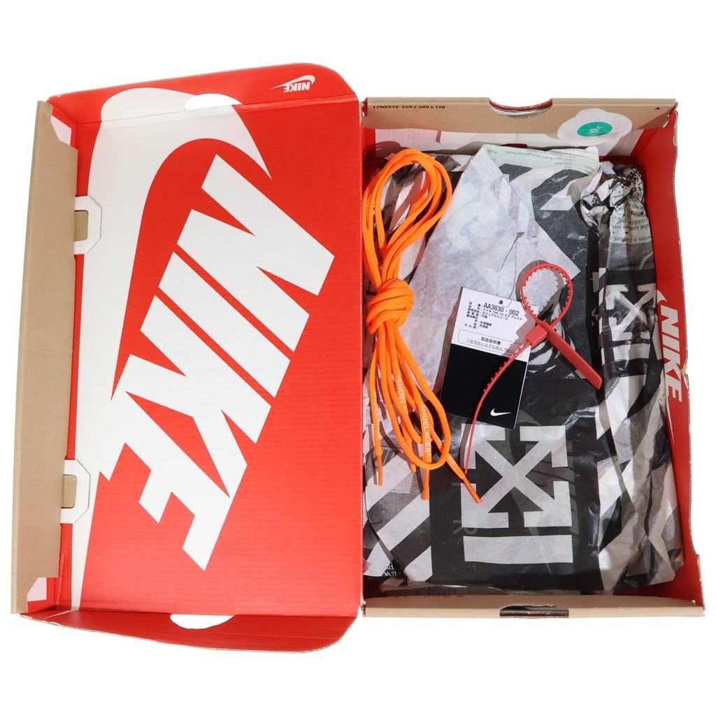 NIKE (ナイキ) ×OFF-WHITE AIR PRESTO AA3830-002 オフホワイト エアプレスト ローカットスニーカー US8/26.0cm ブラック