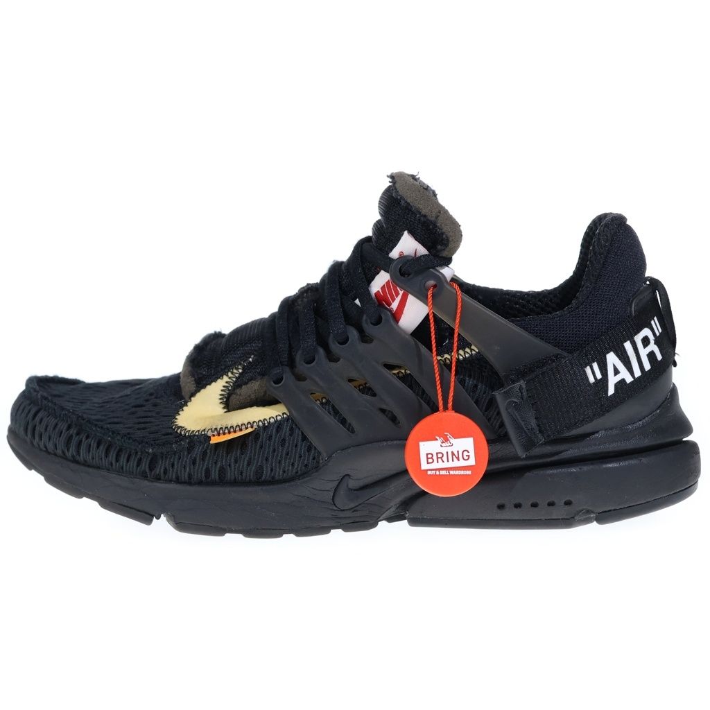 NIKE (ナイキ) ×OFF-WHITE AIR PRESTO AA3830-002 オフホワイト エアプレスト ローカットスニーカー US8/26.0cm ブラック