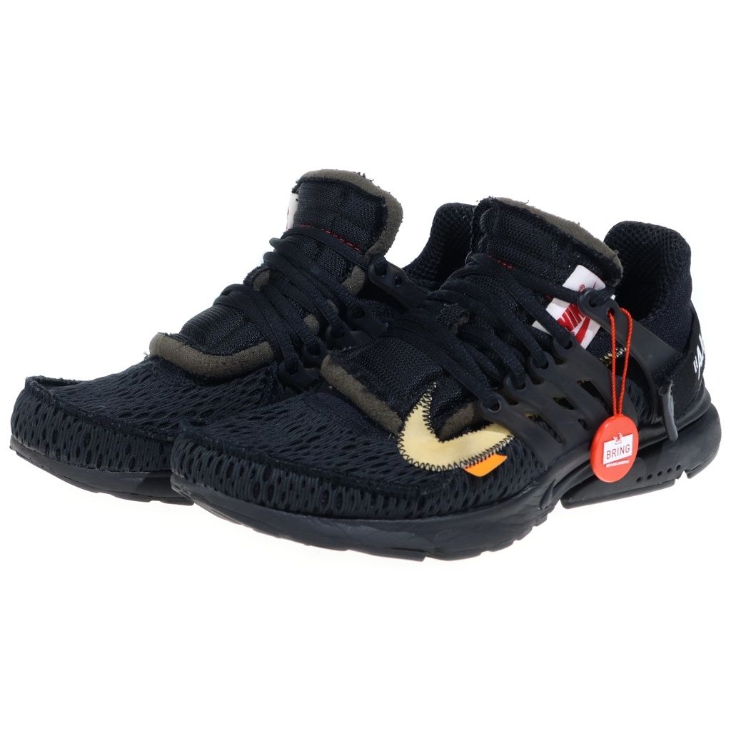 NIKE (ナイキ) ×OFF-WHITE AIR PRESTO AA3830-002 オフホワイト エアプレスト ローカットスニーカー US8/26.0cm ブラック
