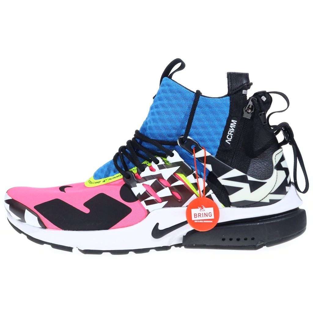 NIKE (ナイキ) ×ACRONYM AIR PRESTO Mid AH7832-600 アクロニウム エアプレスト ミッドカットスニーカー マルチ US10/28cm