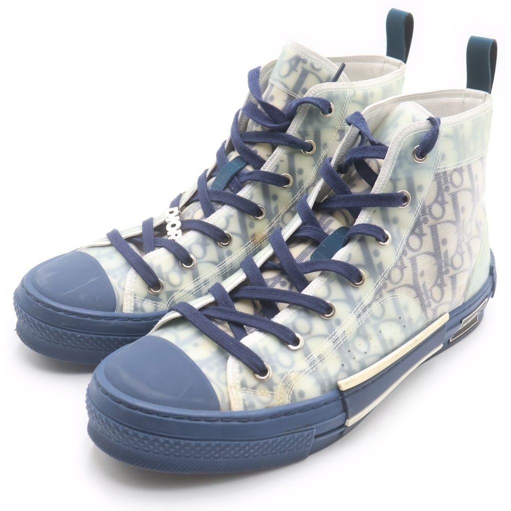 DIOR (ディオール) B23 サイズ42 オブリーク総柄ハイカットスニーカー DIOR (ディオール) B23 HIGH TOP OBLIQUE SNEAKERS オブリーク 総柄