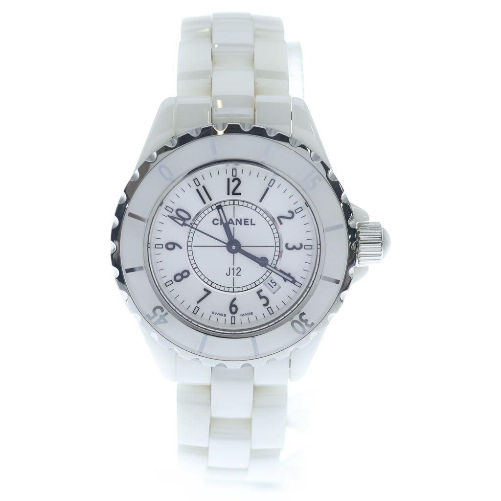 CHANEL (シャネル) J12 デイト SE/QZ 白セラミック クォーツ 電池式