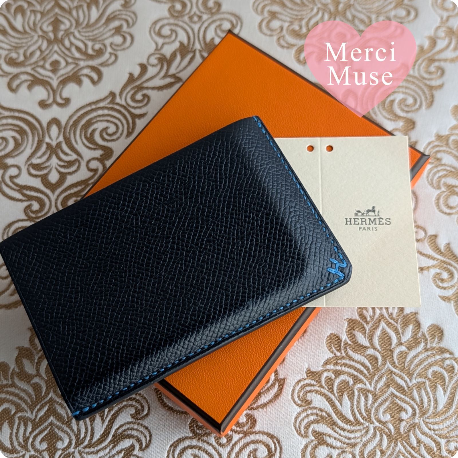 ❤お得なお品❤Hセリエカードケース ブルーインディゴ エルメス U刻印 MerciMuse メルシーミューズ 29,175円