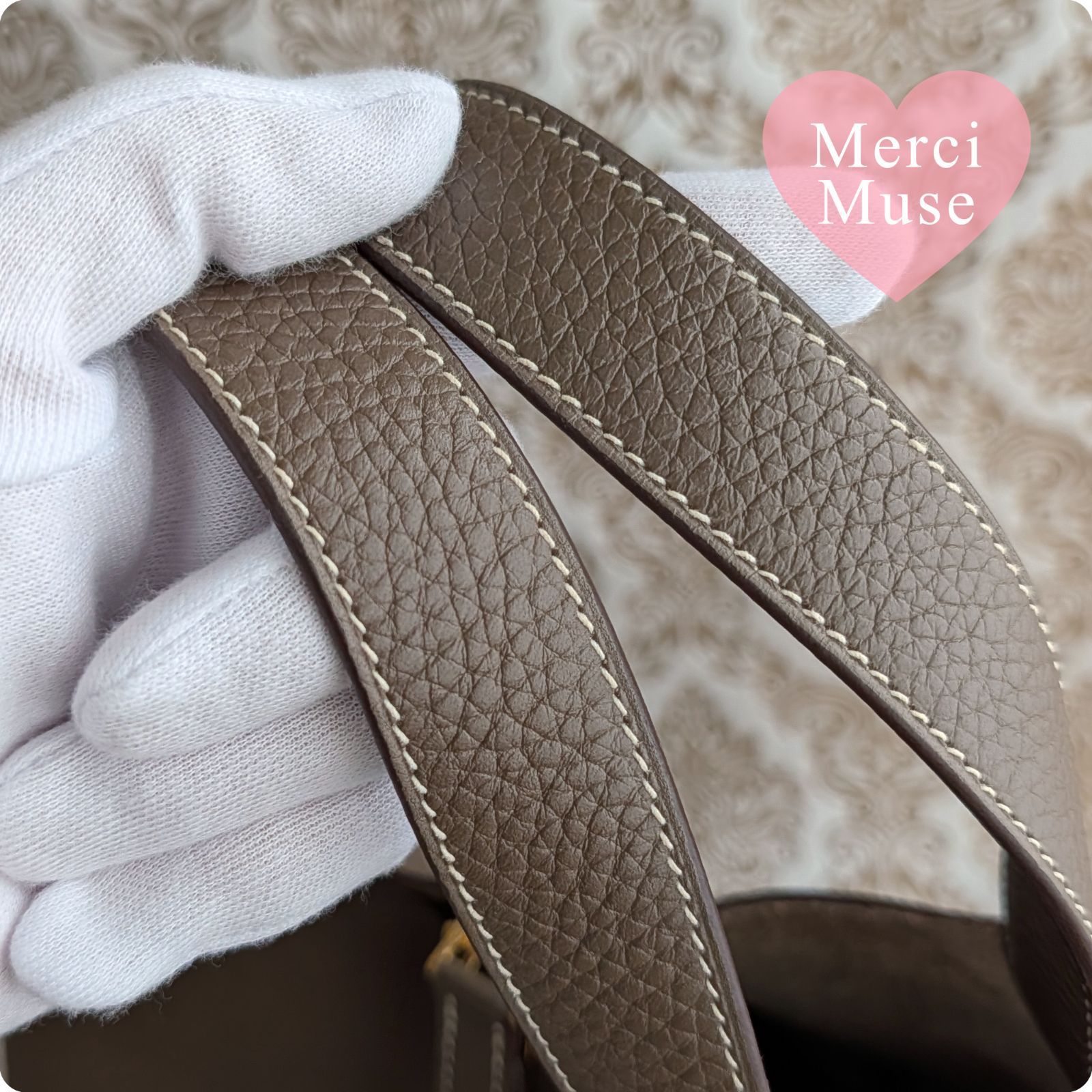 ❤極レア商品❤ピコタンロックMM22 エトゥープ ゴールド金具 エルメス Ｕ刻 ❤極レア商品❤ピコタンロックMM22 エトゥープ xゴールド金具