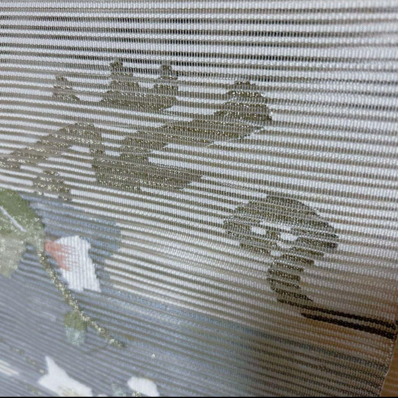 美品 東レ 絽 江戸小紋 フルセット 夏羅帯 夏帯締め 夏帯揚げ 裄丈69 