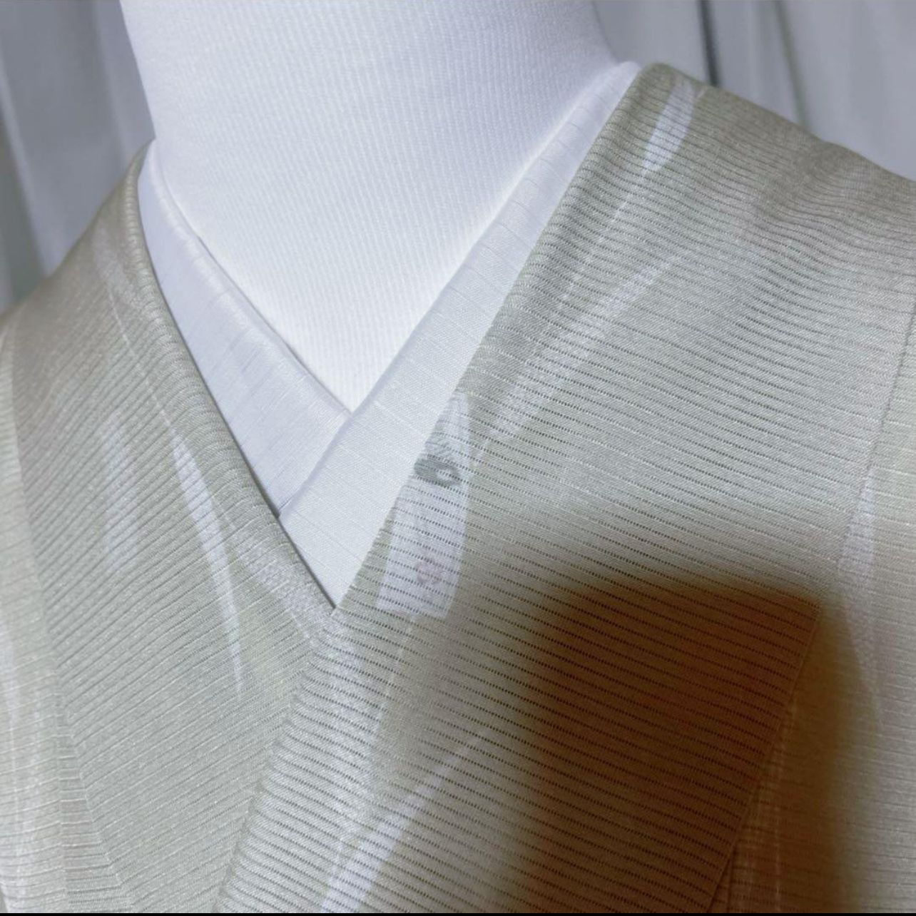 美品 東レ 絽 江戸小紋 フルセット 夏羅帯 夏帯締め 夏帯揚げ 裄丈69