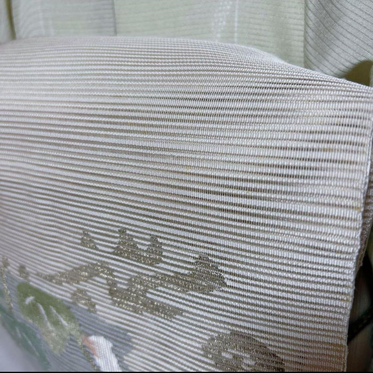 美品 東レ 絽 江戸小紋 フルセット 夏羅帯 夏帯締め 夏帯揚げ 裄丈69