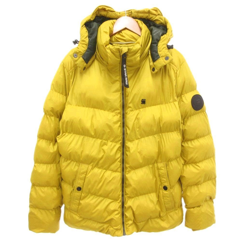 ジースターロウ G-Star RAW Whistler Hooded Puffer Jacket 中綿ジャケット ブルゾン オーバーサイズ XL 黄 イエロー D14010-B958-5164 /JS