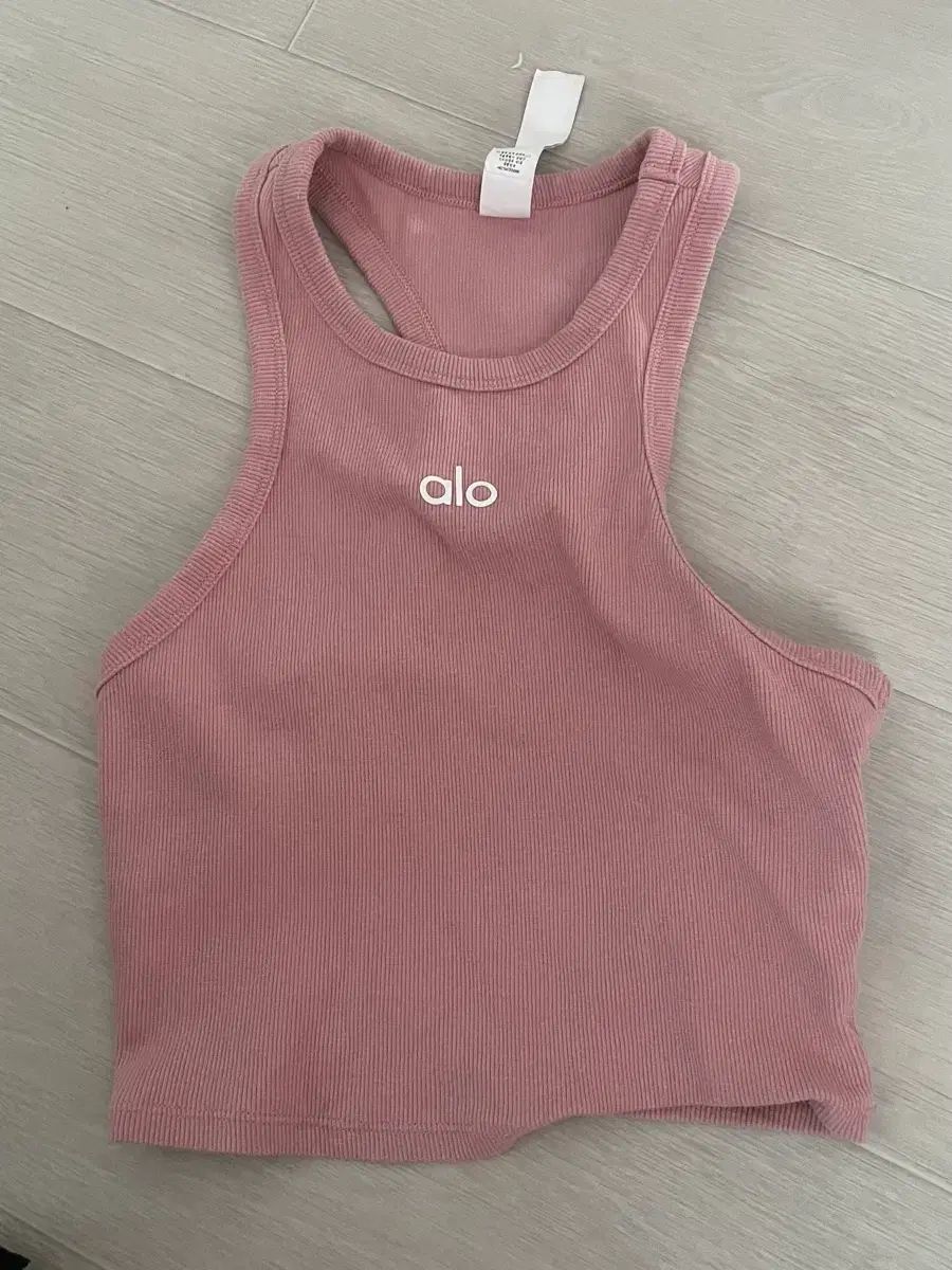 アロ Alo ノースリーブ タンクトップ ピンク XS