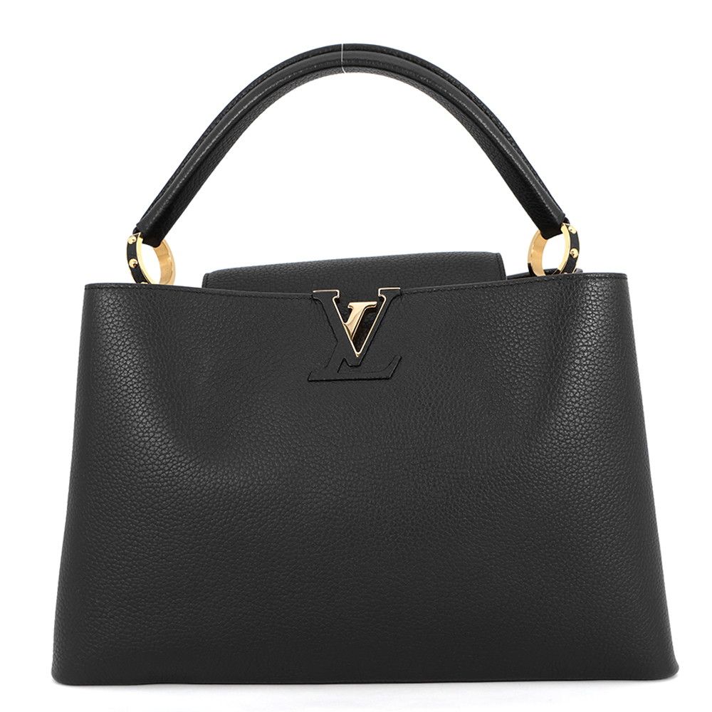 ルイヴィトン ハンドバッグ カプシーヌMM トリヨンレザー M48864 LOUIS VUITTON ヴィトン バッグ 黒 ブラック