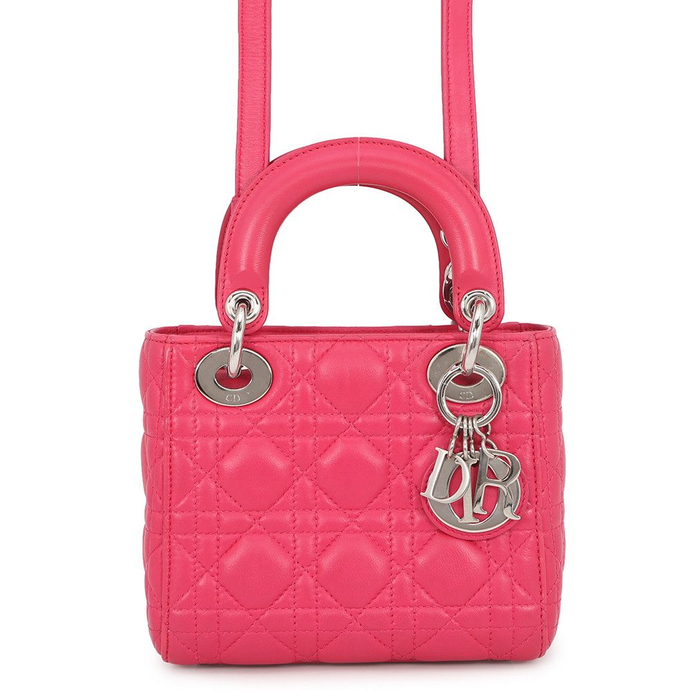 クリスチャン・ディオール ハンドバッグ カナージュ レディディオール ミニ レザー Christian Dior 2way