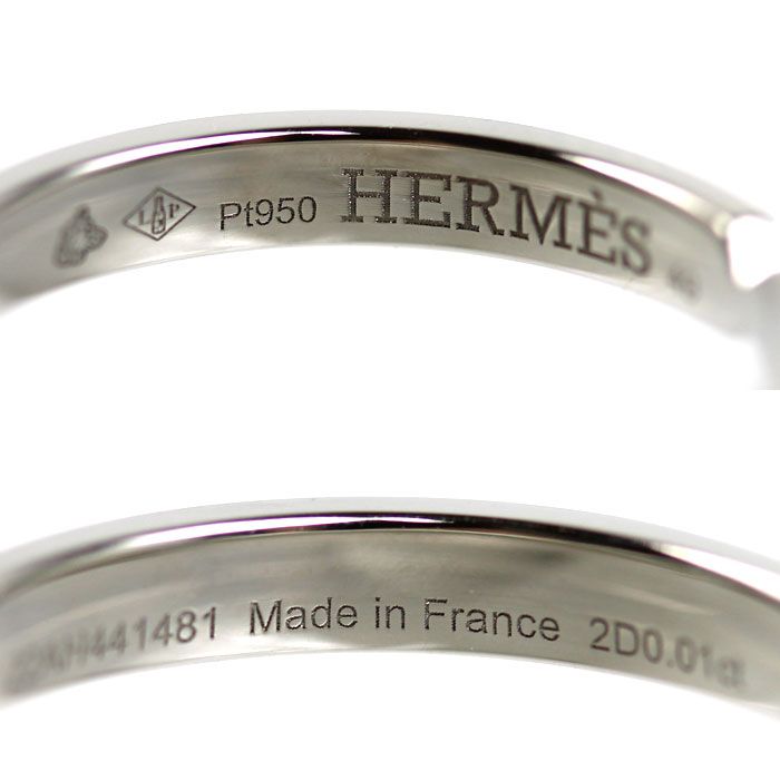 HERMES エルメス Pt950プラチナ エヴァーケリー リング・指輪 H119861B