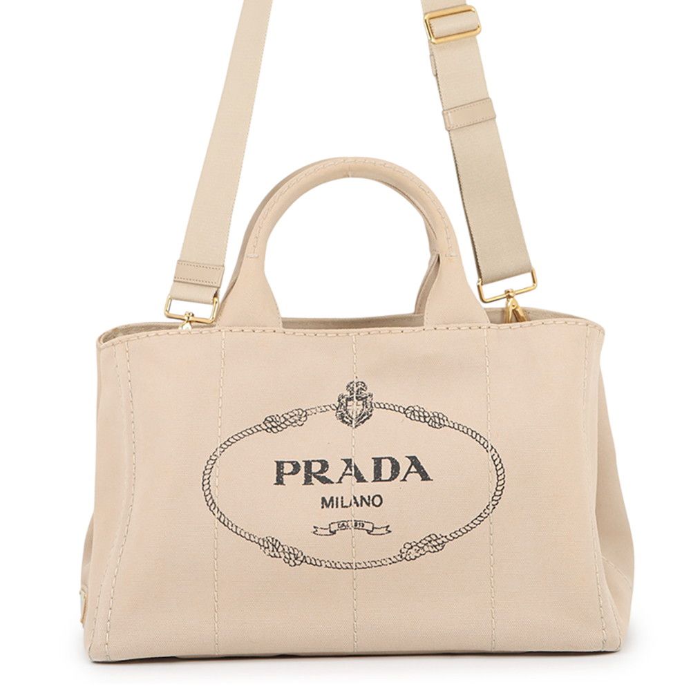 プラダ トートバッグ カナパ CANAPA キャンバス 1BG642 PRADA 2wayショルダーバッグ 43,550円