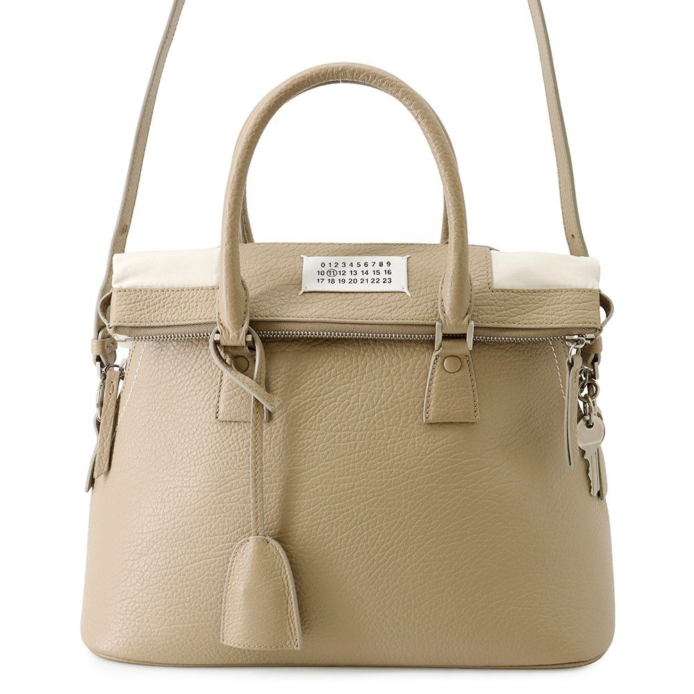 メゾンマルジェラ ハンドバッグ 5AC ミディアム レザー キャンバス S56WG0093 Maison Margiela ２wayショルダー