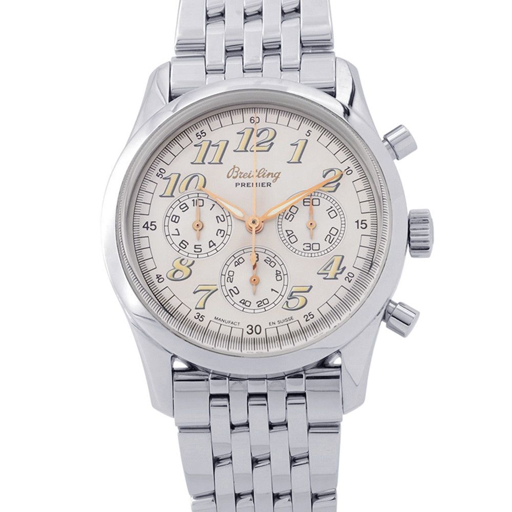 ブライトリング ナビタイマー プレミエ クロノグラフ A403G58NP BREITLING 腕時計 メンズ シルバー文字盤