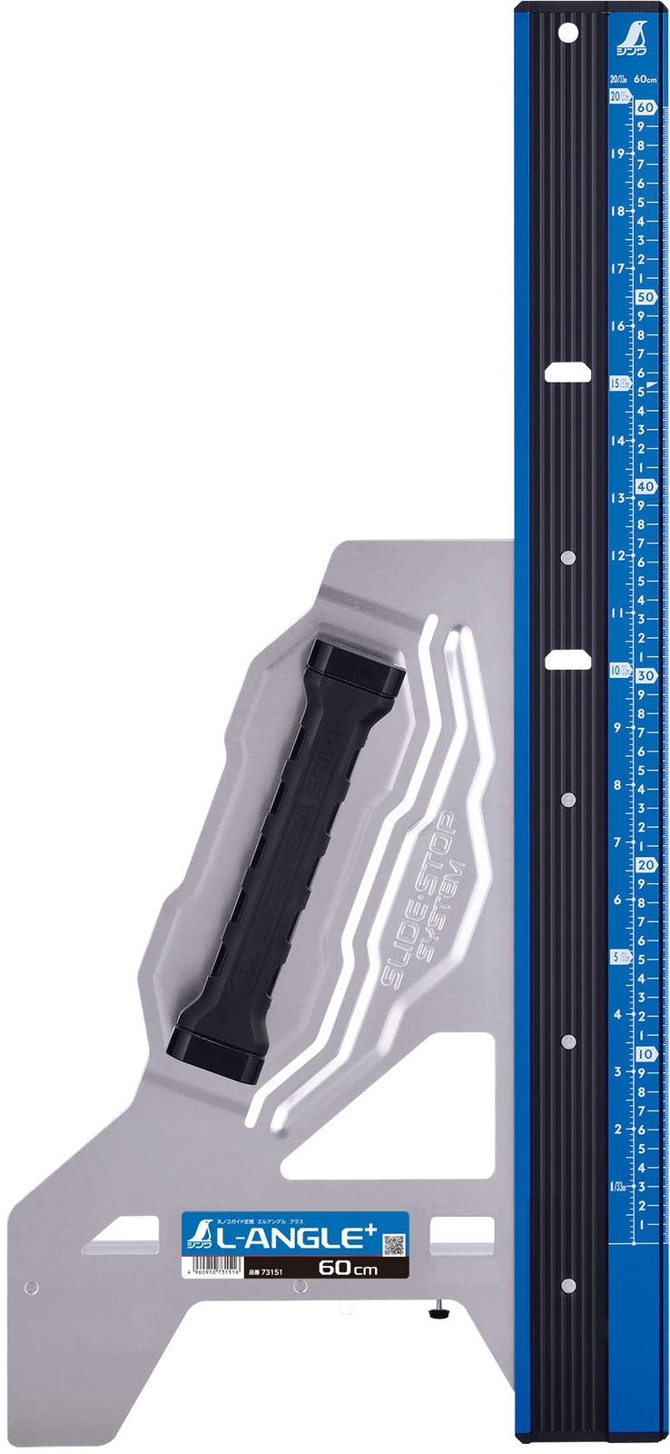 ★新品★シンワ測定(Shinwa Sokutei) 丸ノコガイド定規 エルアングル Plus 併用目盛 60cm 73151 90b50032