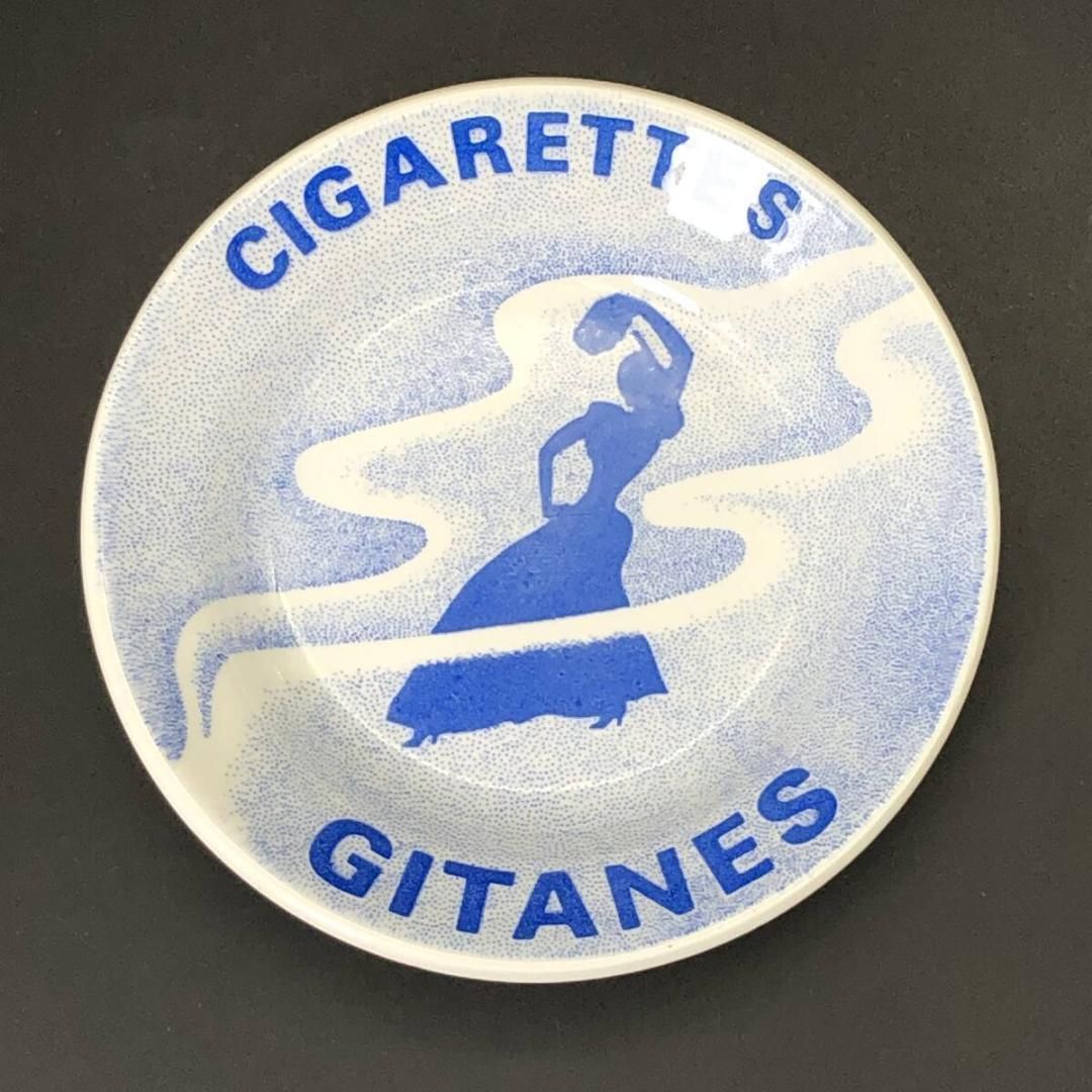 ジタン　GITANES 灰皿 コイントレイ　アッシュトレー ジタン GIEN 1960’ｓ　フランス　蚤の市　ビンテージ ( POP_24A )