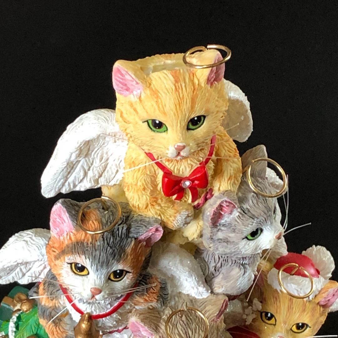 ネコ 天使たちの クリスマスツリー ライトアップ ※訳あり 子猫