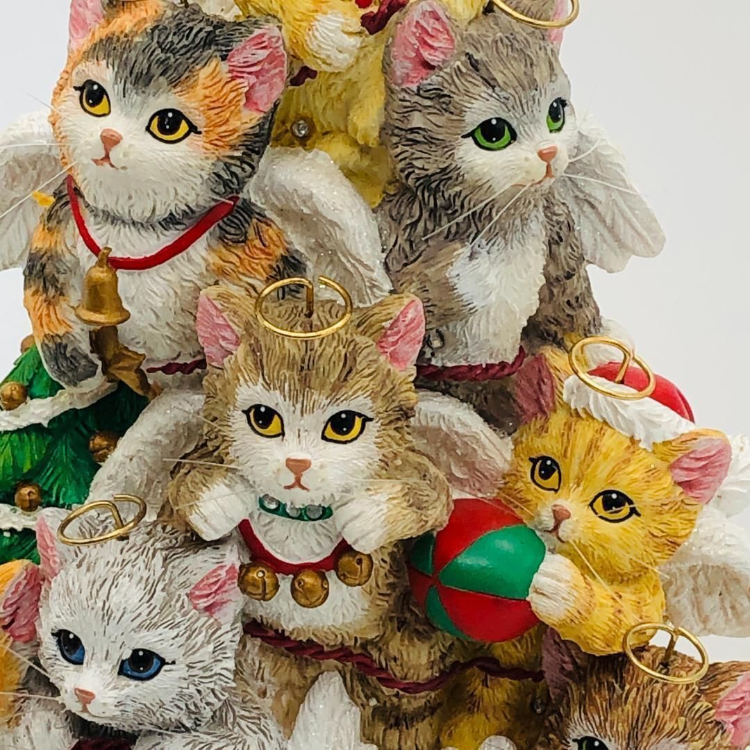 ネコ 天使たちの クリスマスツリー ライトアップ ※訳あり 子猫