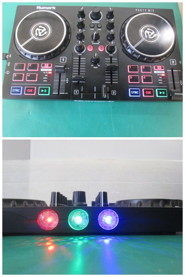★Numark★ Party Mix LEDライト搭載 DJコントローラー Numark PARTY MIX DJコントローラー LEDライト(0623CI)7AT-1S - メルカリ