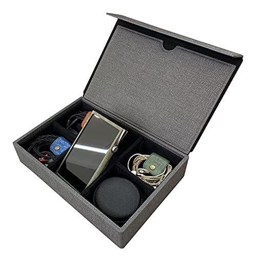 MITER キャリングケース DAP + Earphone イヤホン 収納, Carrying Case Cover for Digital Audio Player and IEM Earphones (6イヤホン収納-Black)送料無料 69b683f3