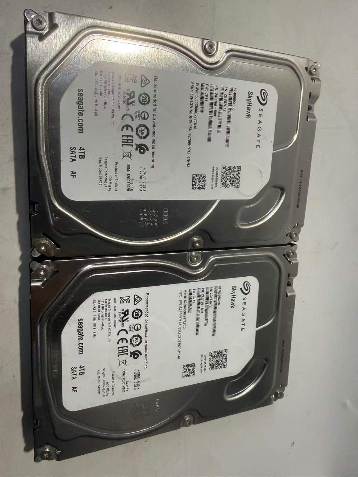 【2台セット良品】Seagate SkyHawk 4TB HDD Seagate SkyHawk 4TB HDD2点セット ジャンク品-公式正規販売店
