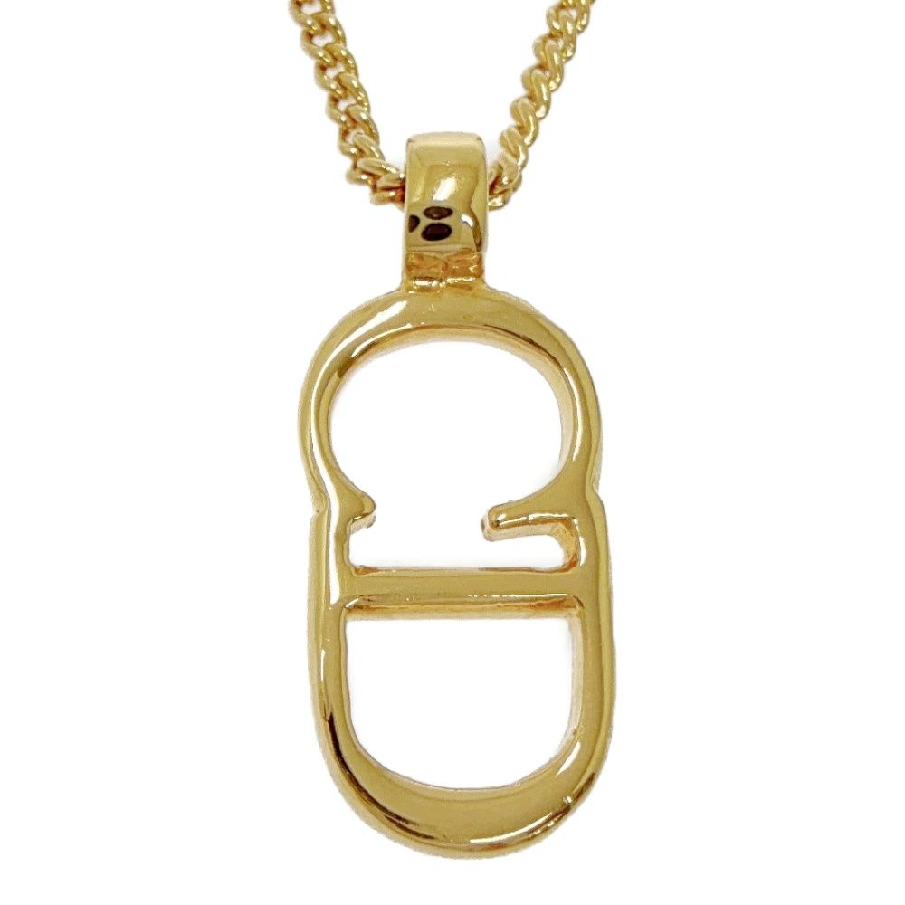 【中古】Christian Dior クリスチャンディオール GP CDロゴ ネックレス レディース ゴールド 568662 ネックレス