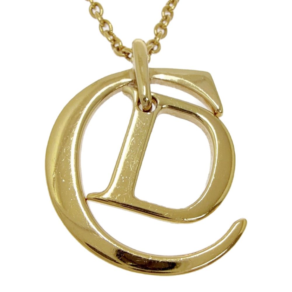 【中古】Christian Dior クリスチャンディオール GP CDロゴ ネックレス レディース ゴールド 576279 ネックレス