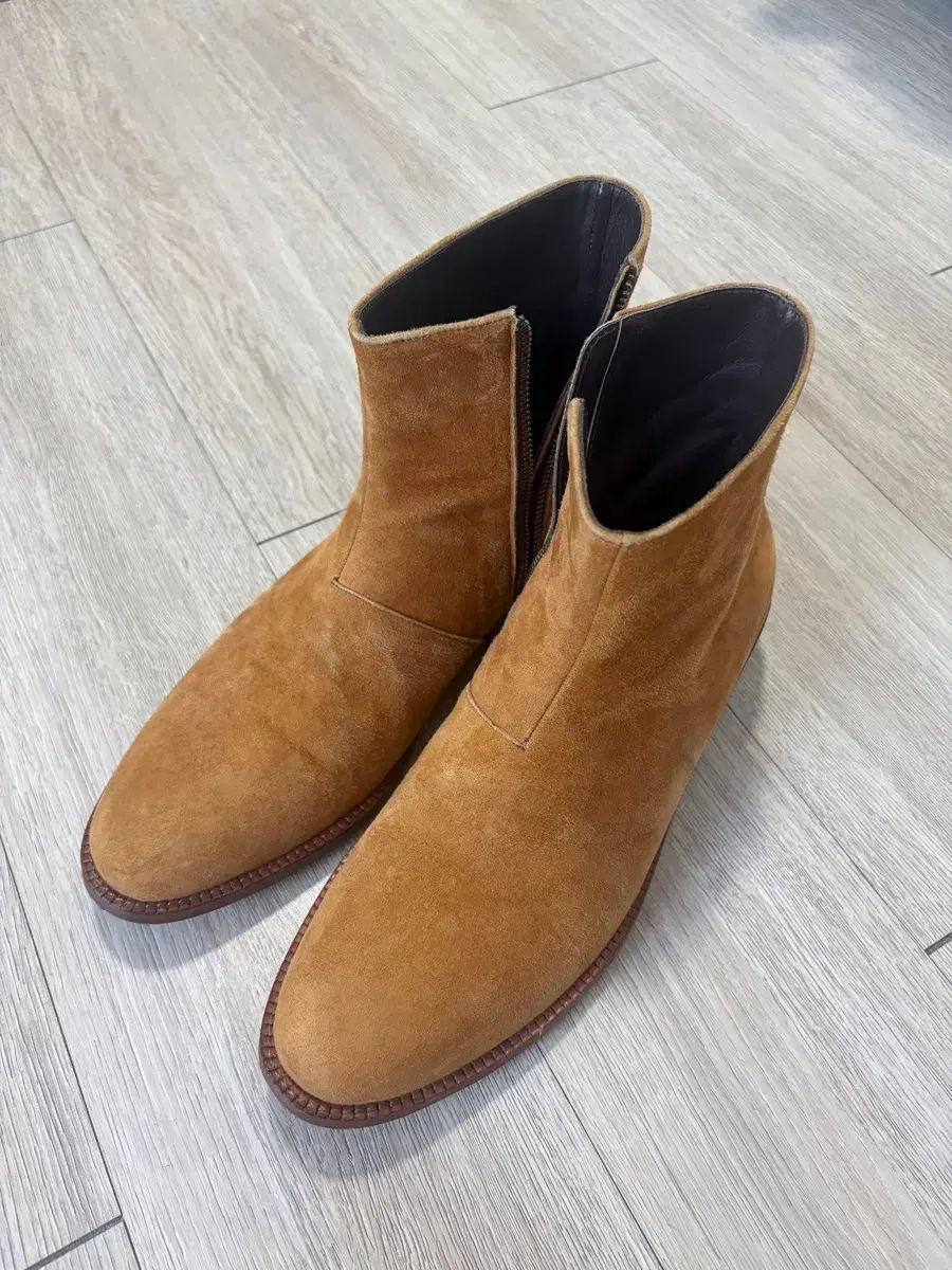 SYSTEM homme スウェード ウェスタン ブーツ