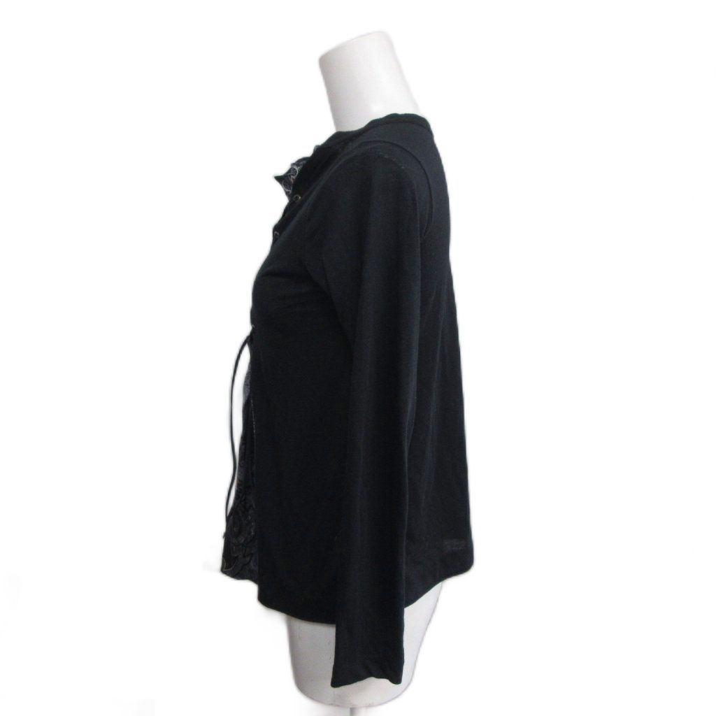サカイ sacai ドッキングカットソー リネン混 ペイズリー柄 レース