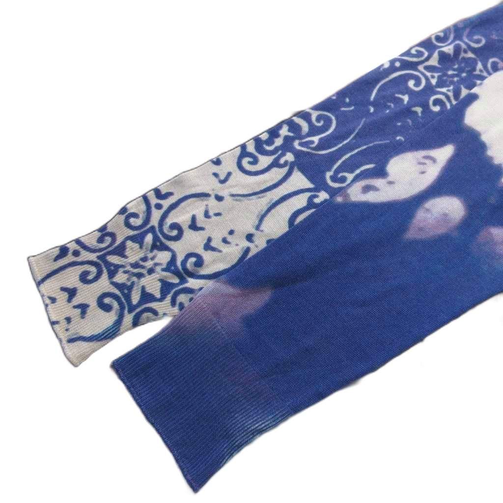 エトロ ETRO ペイズリー柄 ニット セーター シルク ハイゲージ 薄手 V
