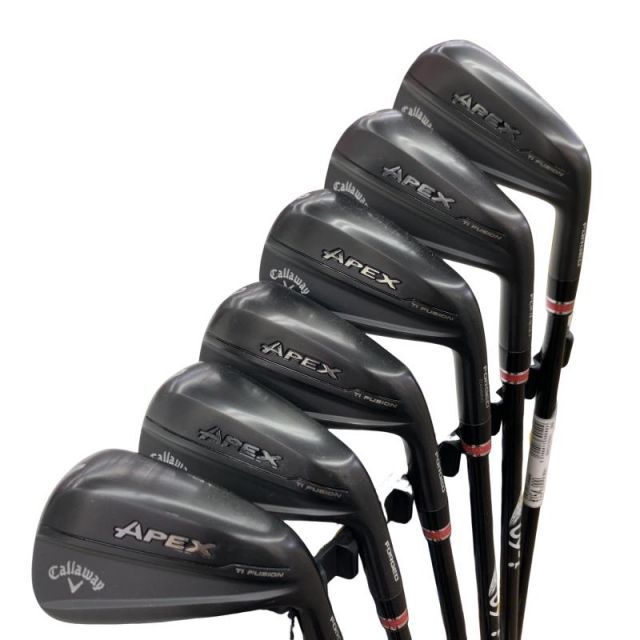 【中古】 キャロウェイ APEX Ti FUSION 6S アイアンセット IR リシャフト (フレックスその他) メンズ 男性用 右利き 右用 Cランク ゴルフクラブ