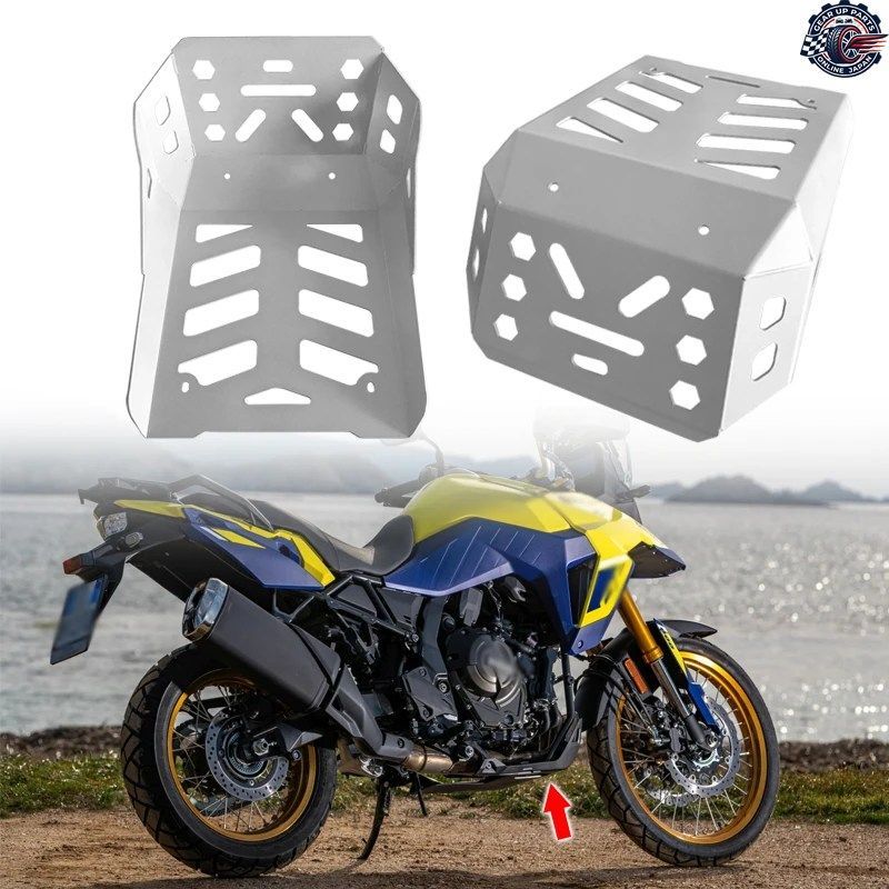 オートバイ VSTROM 800DE 800 DE 2023-2024 エンジン保護カバー シャーシガード スキッドプレート