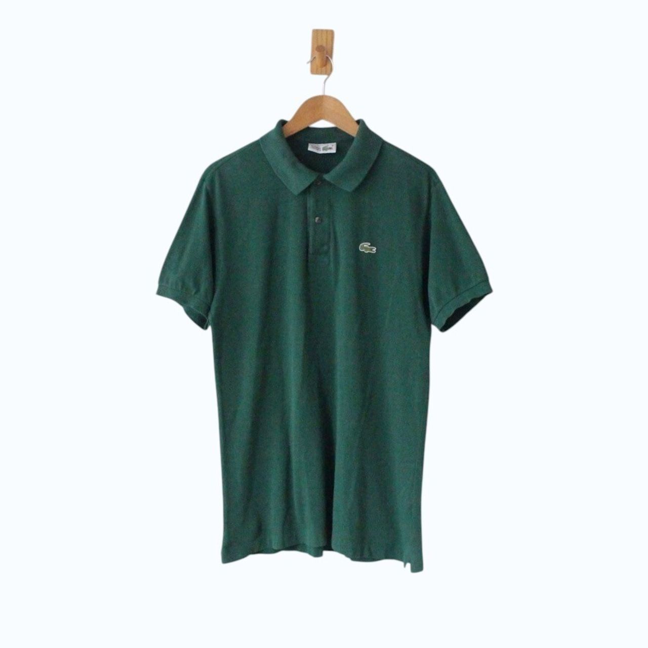 CHEMISE LACOSTE ラコステ 80s ポロシャツ フランス製 フレラコ DEVANLAY グリーン 5 （w-6620617）