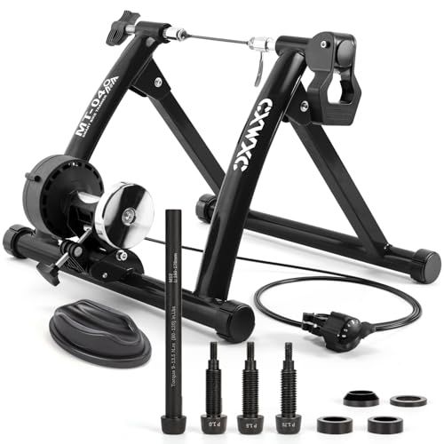 CXWXC 自転車 ローラー台 固定ローラー サイクルトレーナー 26?29インチ対応 6段階負荷調整 折り畳み リモコンシフター・マグライザー・専用クイックレリーズ付き(MT-04)ma