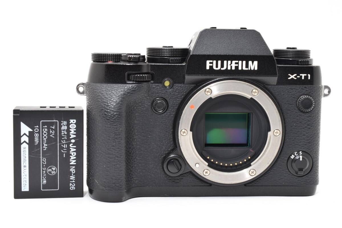 フジフィルム　FUJIFILM X-T1 ボディ ブラック【動作確認済】♯9375 Y.MAY.14.26