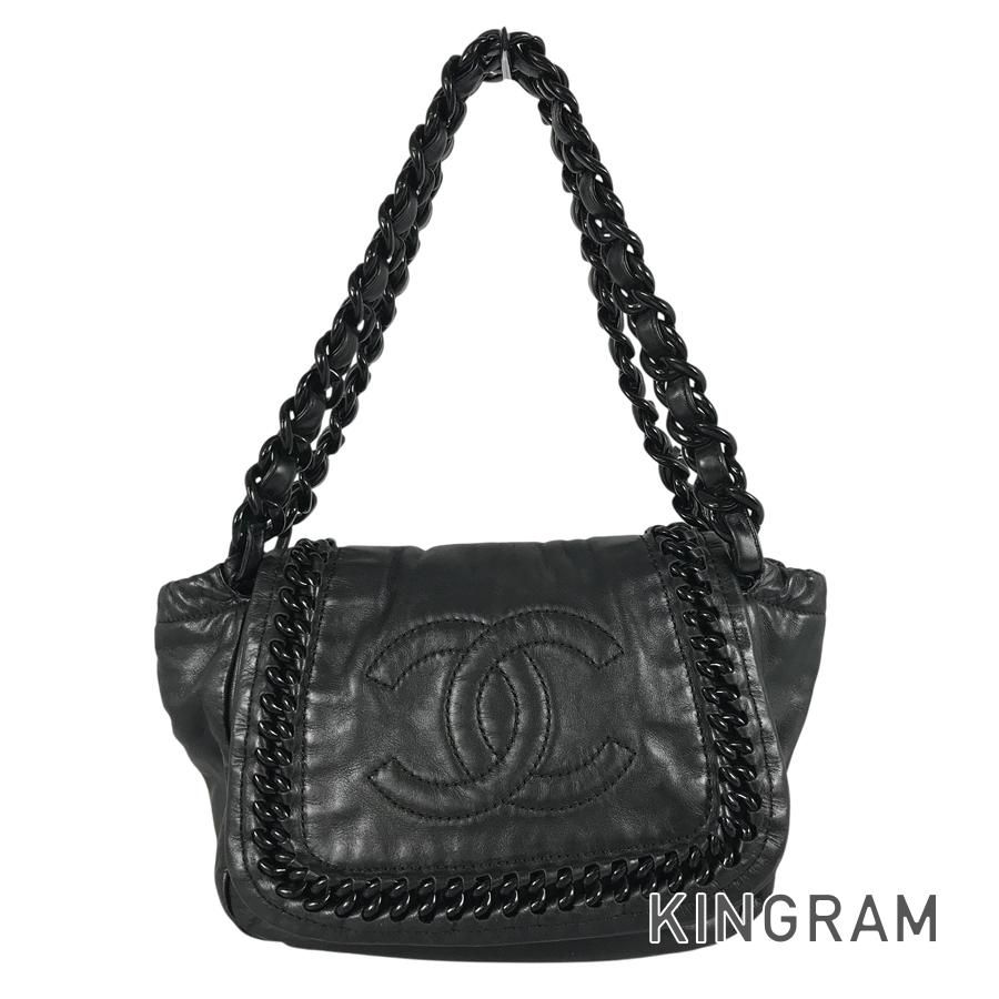 シャネル CHANEL ラグジュアリーライン レザー ショルダーバッグ fto【中古】